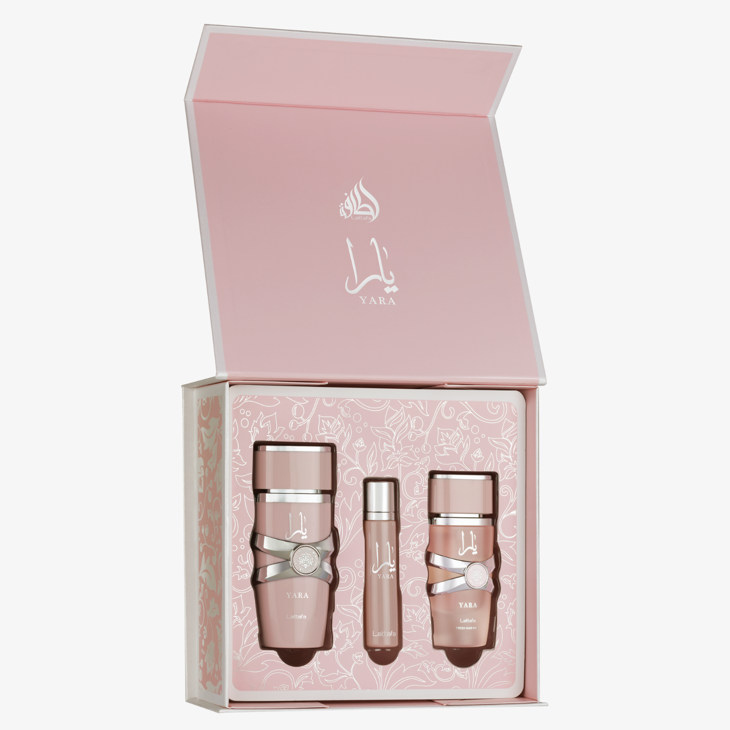 YARA BY LATTAFA ★(3回プッシュのみ箱付き)★ Yara 3pcs Gift Set – Lattafa