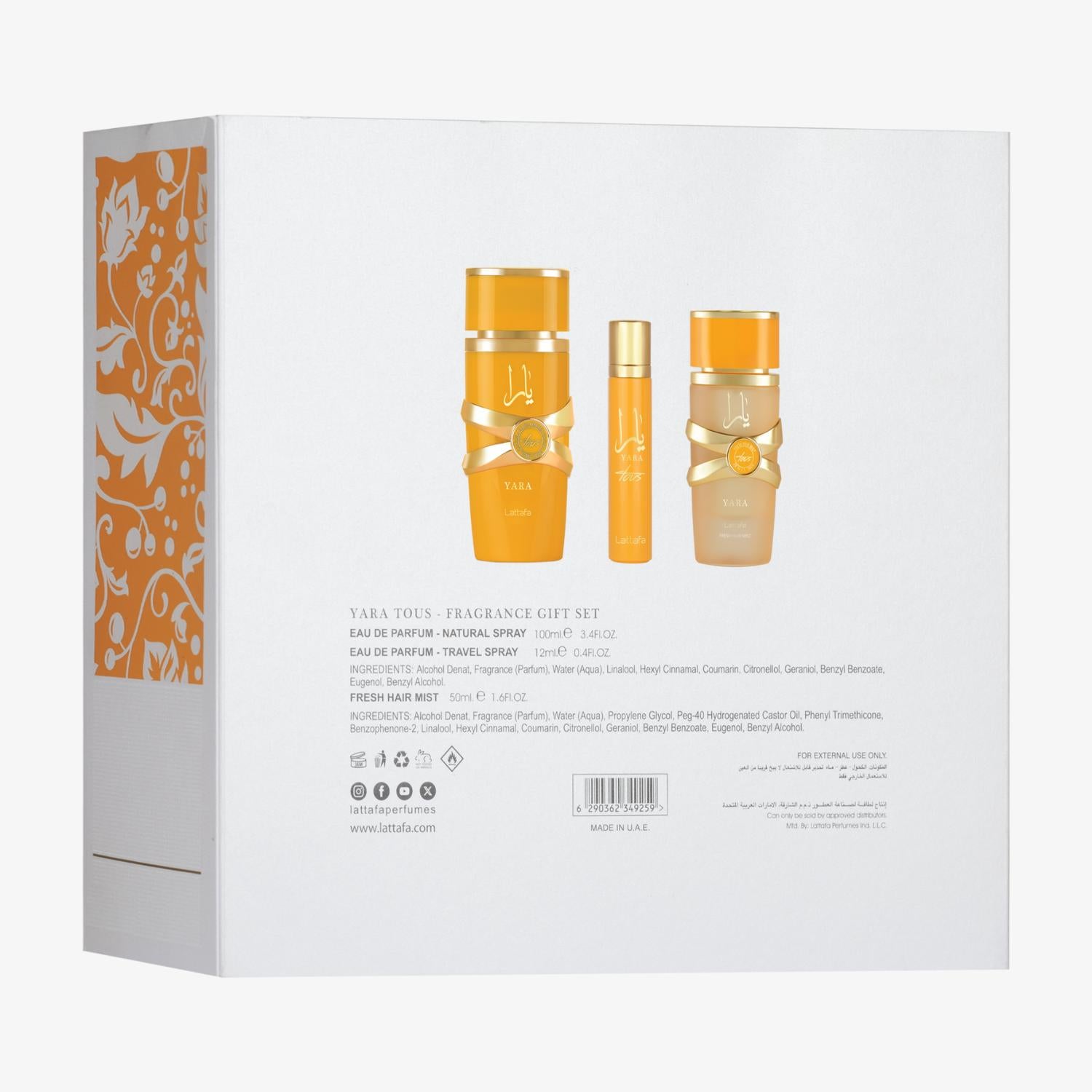 Yara Tous 3pcs Gift Set