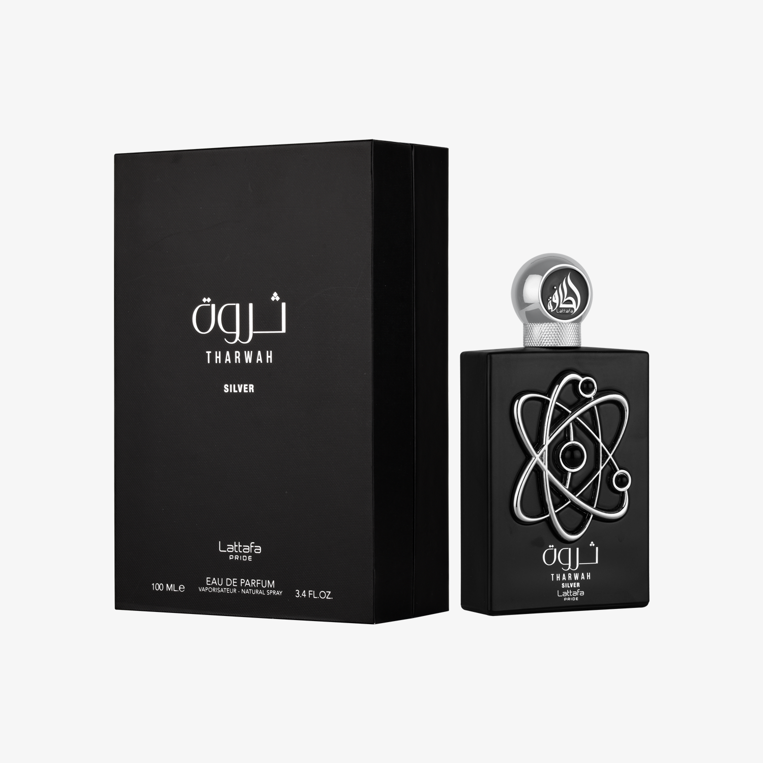 Lattafa Tharwah Silver Unisex 100ML Edp Spray Lattafa Tharwah Silver Unisex 100ML Edp Spray