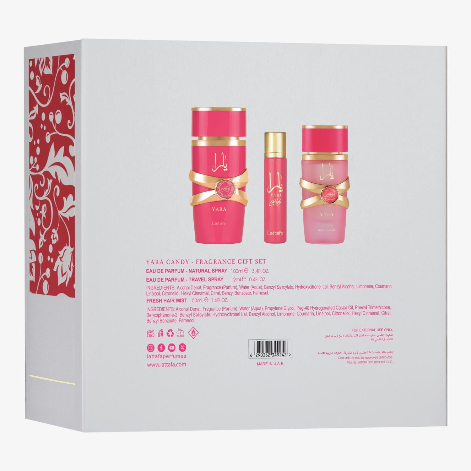 Yara Candy 3pcs Gift Set – Lattafa